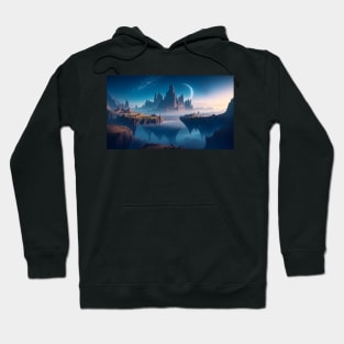 Natural landscape on another planet Hoodie